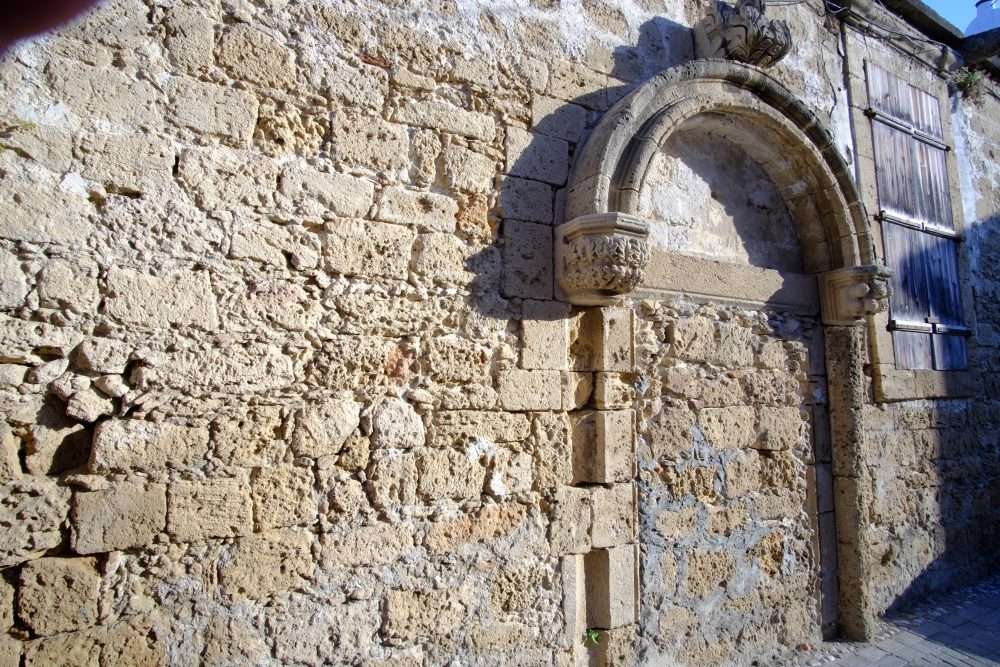 bricked up door