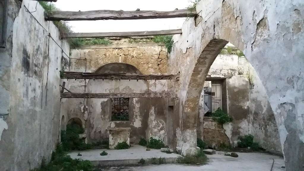 The door that was bricked up by the people of Kyrenia - Cypriot History 1 chrisoplitissa church